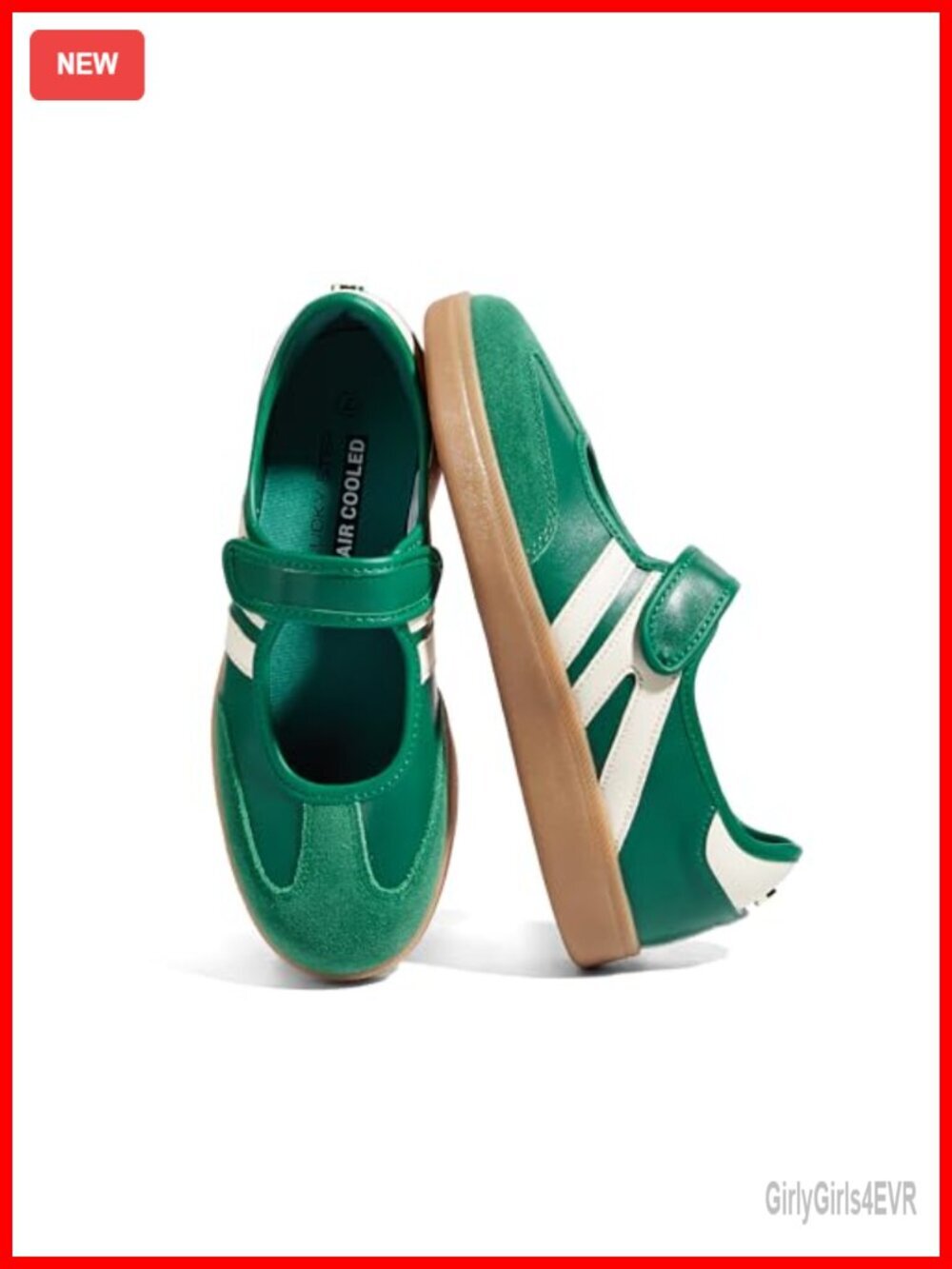 Women's Retro Fashion Sneakers Gum Sole Slip On Loafers Hook and Loop Walking
